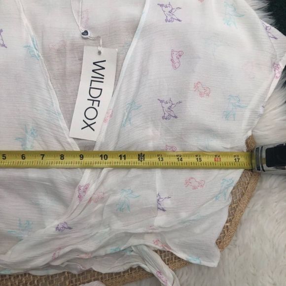 Wildfox Couture Unicorn Wrap Top NEW - Picture 14 of 16